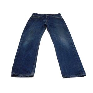 Levi's 501XX Jeans Mens 36x33 Blue Denim Button Fly Straight Preshrunk (34x29)‎